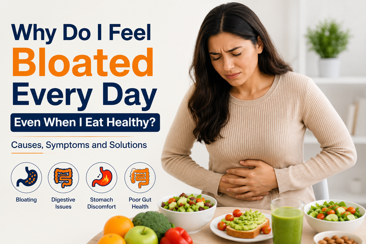 Why Do I Feel Bloated Every Day Even When I Eat Healthy?