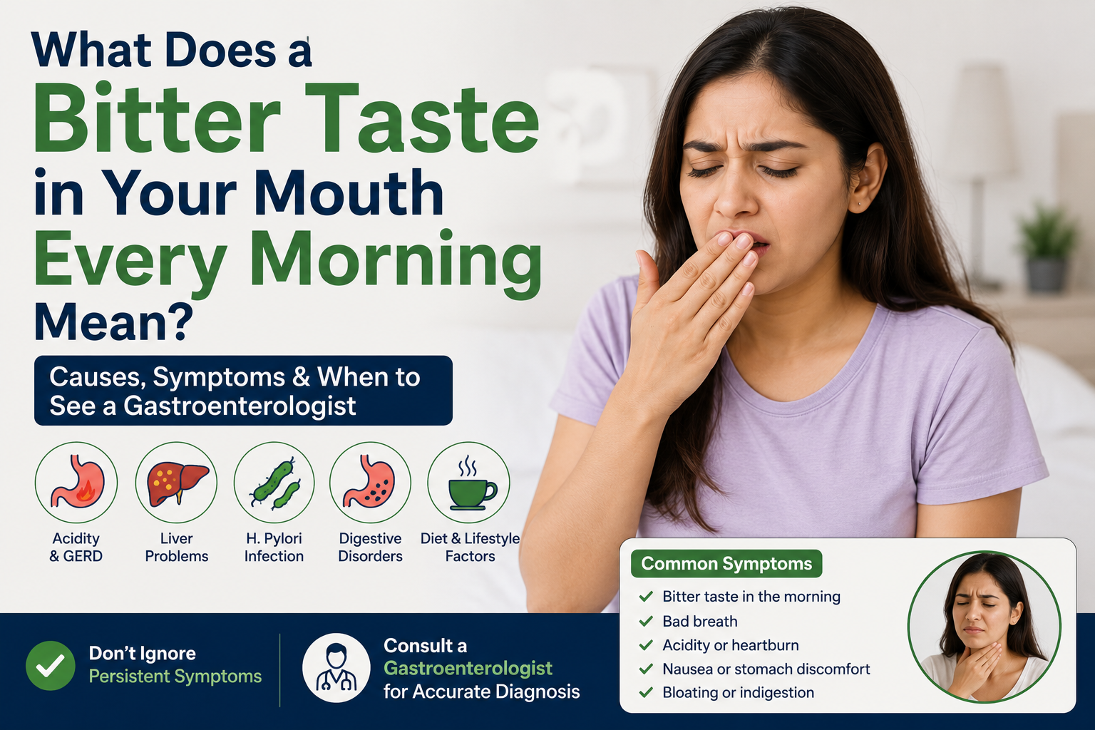 What Does a Bitter Taste in Your Mouth Every Morning Mean?