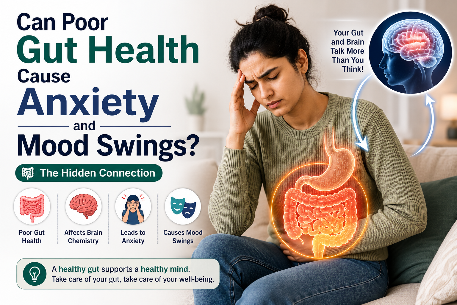 Can Poor Gut Health Cause Anxiety and Mood Swings?