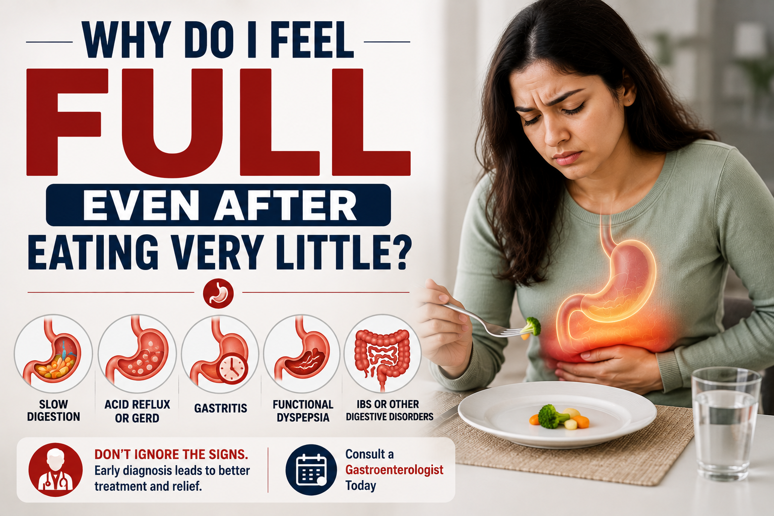Why Do I Feel Full Even After Eating Very Little?